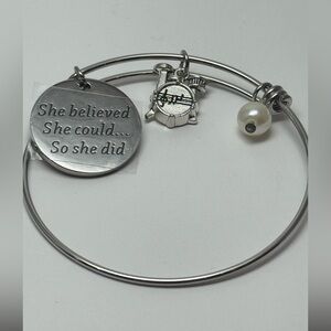 Drummer Inspirational Charm bangle